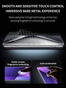 5片装高清水凝胶软膜，兼容三星Galaxy S26/S25/S24 Ultra/OPPO/vivo/荣耀/红米/小米/华为/realme/摩托罗拉等品牌手机，曲面防爆防刮，非玻璃材质。 - 水凝膜 - 查看 9