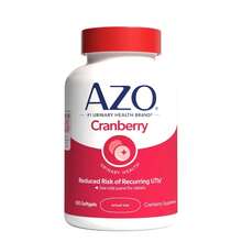 AZO Cranberry Supplement, Made With Concentrated Whole Fruit Cranberry Powder To Help Cleanse And Protect The Urinary Tract*, Sugar Free Cranberry Pills, Non-GMO, 100 Softgels - 100裝(1包) - 查看 1