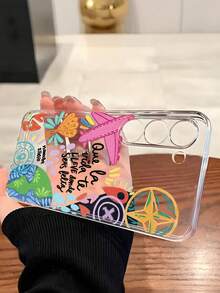 1个飞机旅行指南针软壳手机壳，兼容华为、荣耀、Galaxy A04e/12/A13/A14/A34/A50/A52/A53/A54/S21/S22/S23/S24/S25/S25Ultra/S25FE/S26/S26 Plus/S26 Ultra/S26 Edge、6A/7A/8A、12T/13T/15T/15T Pro，国际版 - 無色 - 查看 3