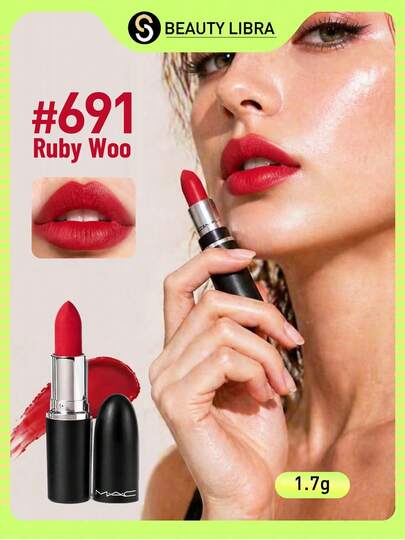 MAC 新经典哑光唇膏 691，1.7克，丝绒般滋润，送给女朋友的礼物
