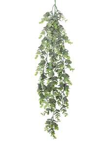 1pc Artificial Christmas Eucalyptus Vine, Polyethylene Material, Black & Green Color, Suitable For School Dorm, Office Decor, Back To School Season Decor, Outdoor Wedding Party, Holiday Birthday Party, Graduation Season Decor - Multicolor - View 6