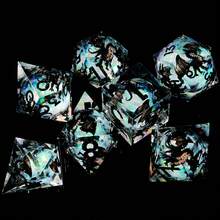 Black Dragon Resin Dice, Liquid Resin Cube Polyhedral Dice Set, Suitable For Role-Playing Games, Cat-Themed D&D Dice - Multicolor - View 3