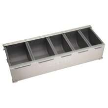 Cuisinart - Estación de condimentos y cobertura 5 recipientes aptos para lavaplatos para coberturas y condimentos estación de preparación de alimentos frescos versátil con tapa transparente - Estacin de condimentos y cobertura - Ver 9