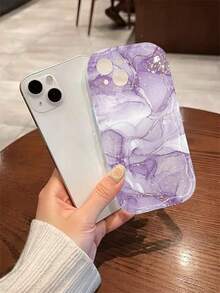 1 chiếc ốp lưng điện thoại trong suốt chống rơi, họa tiết vân đá cẩm thạch, chất liệu TPU, thích hợp làm quà tặng ngày lễ, tương thích với Apple iPhone Xs/Xsmax/Xr/11 12 13 14 15 16pro/Promax/14 15 16plus/17, unisex - Nhiều màu - Xem 4