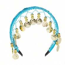 1 chiếc mũ đội đầu múa bụng phong cách Bohemian - Dây đeo đầu lấp lánh có thể điều chỉnh, thích hợp cho đám cưới/lễ hội/câu lạc bộ, vương miện tóc phong cách retro Y2K. - Nhiều màu - Xem 10