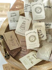 30 tờ/gói Giấy Scrapbooking chủ đề cổ điển, chất liệu trang trí không dính, đồ thủ công DIY, quà tặng ngày lễ, lập kế hoạch album ảnh cá nhân hóa, đồ dùng văn phòng phẩm sáng tạo cho trường học - 4. Thời gian nướng - Xem 1