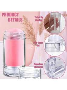 5/8/1 pièce Tubes vides pour masque à l'argile, flacons vides pour déodorant, tubes en plastique pour baume à lèvres, flacons ronds rechargeables avec bouchon à vis pour déodorant, convient pour le rouge à lèvres DIY, la crème solaire, les crayons - Multicolore - Voir 2