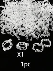 100pcs Plant Support Clips, Plastic Plant Clips, Adjustable Gardening Clips Suitable For Climbing Plants, Outdoor Grape Tomato Vines Support Clips, Reusable Clips To Keep Plants Upright, Fix Stems And Vines - A - View 16