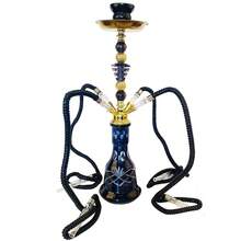 Bộ shisha Ả Rập cổ điển, dành cho một/hai/bốn người, bao gồm ống hút, kẹp, chén đựng shisha, không cần điện, dễ mang theo. - Một cỡ - Xem 6
