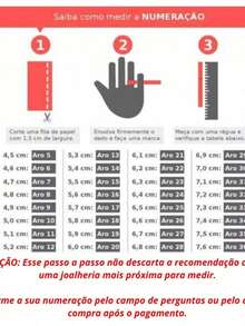 Anel Solitário Prata 2mm Pedra Branca Zirconia Luxo Casal - Prata - Visão 7