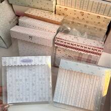 Scrunchie Hair Accessory Transparent Packaging Box Built-In Back Card Support Logo Print - 05; Folding Back Card 11*16cm - View 3