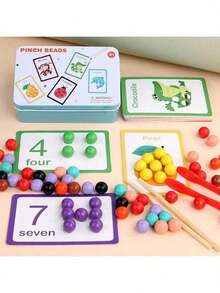 1 Set de 30 hojas con 60 patrones de juguetes de rompecabezas de caja de hierro para niños, niños/niñas, juguetes educativos de madera para la primera infancia, rompecabezas de palitos creativos, regalo para jardín de infantes y bebés, adecuado para niños de 3 a 12 años para desarrollar el pensamiento lógico y la habilidad manual'} {'translate_es':'1 Set de juguetes de cuentas y clips de números y colores para aritmética para niños - Multicolor - Ver 13