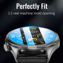 4片装钢化玻璃屏幕保护膜，兼容华为Watch GT5（41mm）和GT5 Pro（42mm和46mm）。产品特点包括：防刮擦、全覆盖、9H+硬度、精准贴合。 - 4個適用於GT5Pro 46mm的 - 查看 5