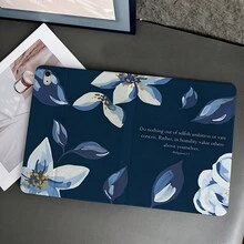花卉 1個 海軍藍花卉聖經經文印花平板保護殼 附筆槽 適用於 iPad Air 4/5/ 10代 智慧保護殼/ Air 13(M3 2025)/ Air 11(M3 2025)/ 11(A16 2025), 適用於 Oppo Pad, 適用於 華為 Matepad, 適用於 Vivo Pad, 適用於 榮耀 Pad, 適用於 聯想 小新 Pad - 彩色 - 查看 2