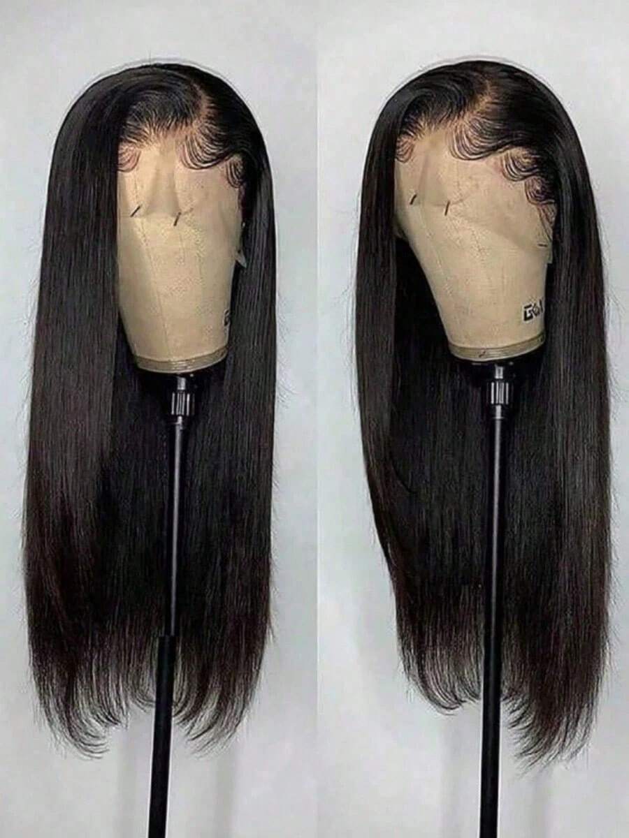 13x6 Lace Frontal Wig Human Hair 250% Density Straight Lace Front Wigs Human Hair HD Transparent Lace Frontal Wig 100% Brazilian Glueless Human Hair Wig Pre Plucked With Baby Hair 15A Brazilian Virgin Human Hair Wigs For Women Natural Black Color - Natural Black - 查看 1