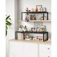 SONGMICS Juego de 2 Especieros Extensibles Organizador de Cocina Estante de Cocina Organizador de Armario Metal MKCS402B01 - negro mate - Ver 4