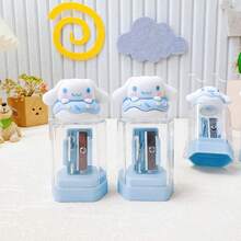 SANRIO 3D卡通造型学生用削笔器，迷你便携削笔器，超级易用，可爱学习用品，学生文具奖品 - C - 查看 6