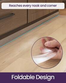 DAJIANG Clear Plastic Kitchen Rug, Waterproof Vinyl Floor Protector Mat , Carpet For Indoor Laundry Hallway Front Sink - White - View 8