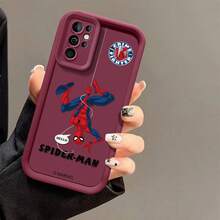 1pcs Marvel Spider-Man Crime Fighter Retro Upside-Down Pose With Hello Bubble Design Phone Case Suitable For Samsung Galaxy S26 Ultra/S26 Plus/S26/S25 Ultra/S25 Plus/S25/Galaxy S24 Ultra/S24 Plus/S24/S24 FE/S23 Ultra/S23 FE/S22Ultra/S22 Plus/S22/S21 Ultra/S21 Plus/S21/S21 FE/A13/A14/A15/A16/A17/A33/A34/A35/A36/A52/A53/A54/Galaxy Note20Ultra/Galaxy Note20 Galaxy S25 Case Galaxy S25 Case Galaxy S25 Ultra Case Plus Stocking Stuffers The Girlfriend - 咖啡棕 - 查看 4