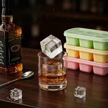 1/2/4pcs 8 Grids Plastic Ice Mold With Lid, Reusable Fruit & Beverage Ice Tray, Beer Refrigeration Tool, Suitable For Refrigerator Ice Maker In Kitchen, Restaurant,Bar - View 8