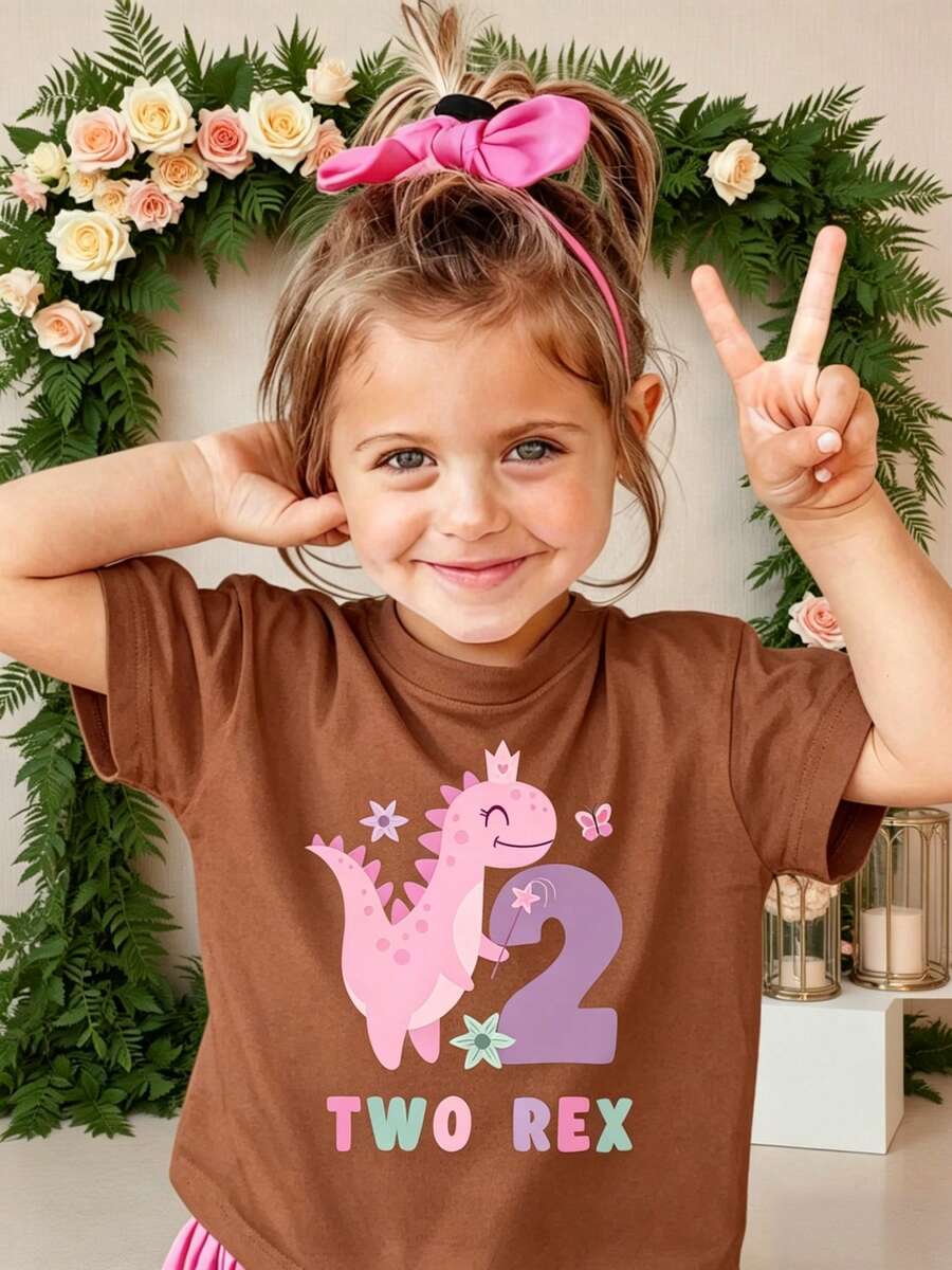 Young Girls T-Shirts - Brown - View 1