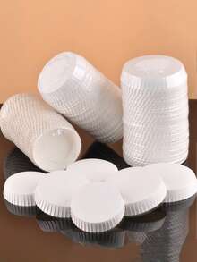 50/100/200pcs Disposable Paper Cup Lids, Reusable Coffee Cup Covers, Water Cup Lids, Dust-Proof Covers, Suitable For Wedding/Party/Kitchen/Hotel Bar - Multicolor - View 11