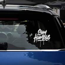 1 miếng dán phong cách graffiti "Stay Humble" - Decal vinyl thời trang, chống nước và bền, dễ dán, nâng cấp diện mạo xe của bạn, phù hợp với mọi dòng xe. - A - Xem 3
