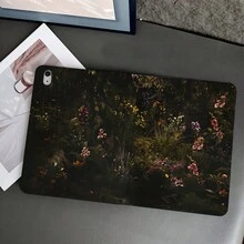 1個深森林花卉圖案平板保護殼，附筆槽，適用於iPad Air 4/5/10代、Air 13(M3 2025)、Air 11(M3 2025)、11(A16 2025)，智慧保護殼，亦適用於OPPO Pad、MatePad、Pad、Honor Pad、小新Pad - 彩色 - 查看 2