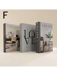3pcs Minimalist Fashion Foldable Decorative Fake Books, Cafe Decor, Showroom Desktop Realistic Book Prop - one-size - View 6