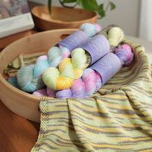 3pcs Ombre Dyed #7 Lace Yarn, Baby Yarn For Spring/Summer Shawl, Short Sleeve Dress Knitting, Crochet Materials - 3-pack - View 6
