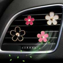 4pcs Car Air Vent Fragrance Clip, Suitable For Vehicle Air Conditioning Vent, Floral Decor Clip - one-size - View 20
