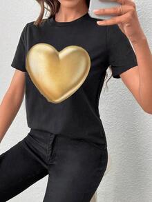 Women T-Shirts - Black - View 1