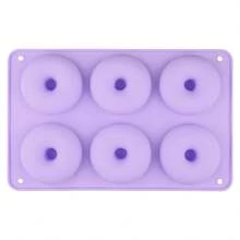 6-Cavity Silicone Mini Donut Cake Mold, Non-Stick Silicone Baking Mold Suitable For Making Donuts, Jelly, Cupcakes - 彩色 - 查看 17