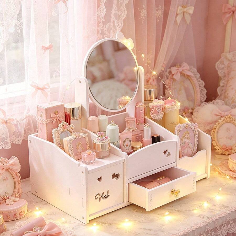 Led Makeup Mirror - White - View 1
