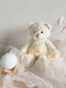 16.5 Inch Cream Teddy Bear Plush Soft Stuffed Animal Toy Soothing Companion Plush Doll Gift For Kids Baby Toddlers Girls Baby Shower Birthday Gift - 白熊 - 查看 2