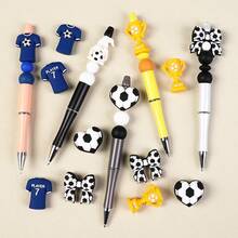 Assorted Silicone Beads, Random Styles Including Animals, 4th Of July, Sports, Vacation Themes, Suitable For DIY Bracelets, Necklaces, Pendants And Other Craft Projects - Multicolor - View 7