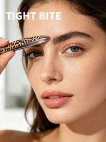 J·FOCUS 3 PIEZAS Juego de belleza con estampado de leopardo elegante, pinzas para cejas, tijeras pequeñas y atomizador de perfume recargable de 5ML, herramientas multifuncionales de aseo y perfume para mujeres - Multicolor - Ver 5