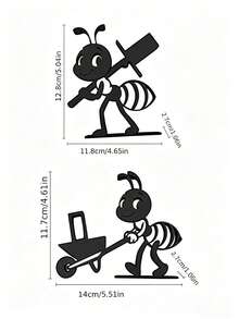 1pc Interesting Ant-Shaped Toilet Paper Holder - Unique Ant Design Bathroom Decor, Suitable For Farmhouse, Modern Or Rustic Style, Fun Gift For Family And Friends - Black - View 6