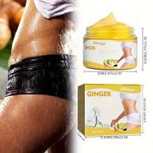 1PC Women's Turmeric Body Massage Cream, Infused With Ginger & Ginseng, Skin Firming, Smoothing & Moisturizing, Gentle Body Care Lotion For Abdomen, Arms & Legs - Cream - View 6