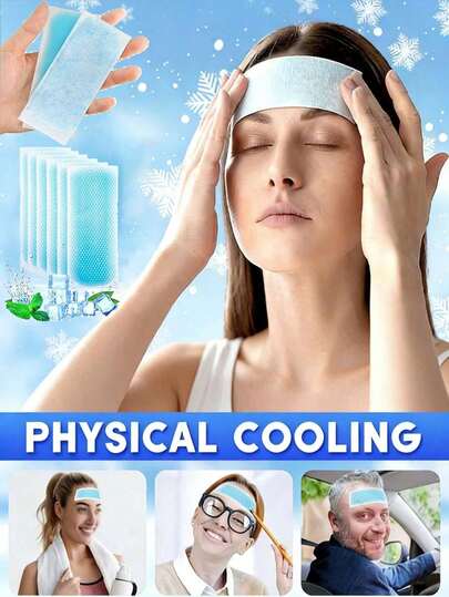 40pcs/Pack Cooling Stickers,Essential For Summer,Independent Packaging,Comfortable, Adhesive, Ideal Cooling Choice For Home And Travel, Cooling Stickers,Suitable For Students, Travel, Small Gifts, Parties, Games, Water Bottles, Classrooms, Phones.