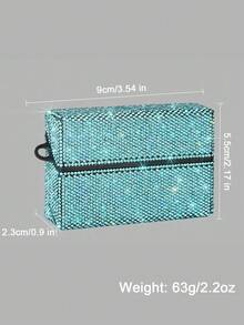 BLBLBL 1PC Multicolor Hanging Hole Keychain Luxury Shiny Rhinestone Cute Anti-Pressure Anti-Drop Electronic Cigarette Case FOR TEREA For ILUMA I, Handmade Diamond Style More Sparkling Under Light, Suitable As A Gift More Elegant - Diamond Version - View 6
