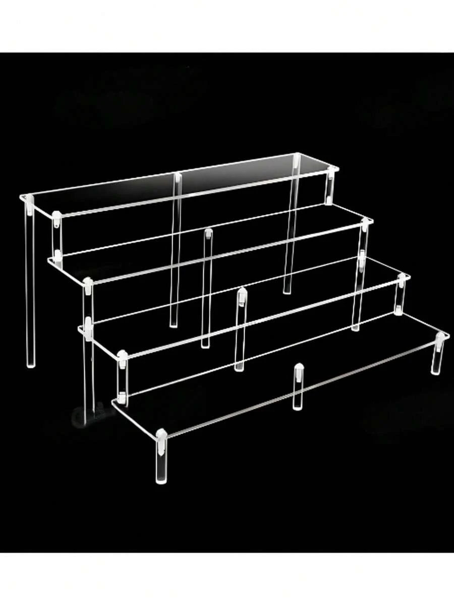 Giá trưng bày acrylic dài 40cm/15.7in, nhiều tầng, thích hợp làm giá đựng tráng miệng cho tiệc cưới, giá đựng bánh ngọt, giá đựng tráng miệng bằng acrylic.