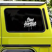 1 miếng dán phong cách graffiti "Stay Humble" - Decal vinyl thời trang, chống nước và bền, dễ dán, nâng cấp diện mạo xe của bạn, phù hợp với mọi dòng xe. - A - Xem 4