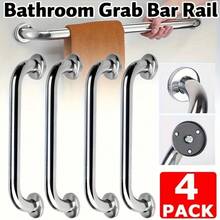 Bộ 4 thanh vịn dài 40,64 cm dùng cho bồn tắm và vòi sen, thanh vịn chống trượt bằng thép không gỉ, thanh an toàn cho nhà tắm, nhà vệ sinh, hỗ trợ người khuyết tật và người cao tuổi, tay nắm cửa phòng tắm. - 40cm - Xem 8