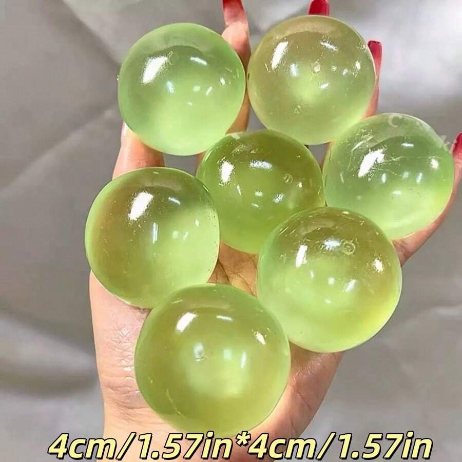 Bóng bóp thủ công màu xanh/hồng, đàn hồi chậm, đường kính 6cm/4cm, mềm mại, đồ chơi giảm căng thẳng, quà tặng lý tưởng cho ngày lễ, quà tặng vui nhộn và dễ thương, quà sinh nhật, quà Phục sinh, quà Halloween, quà Giáng sinh, đồ chơi trang trí tiệc. Thích hợp để trưng bày trên bàn làm việc, cũng là một món quà văn phòng tuyệt vời. - Nhiều màu - Xem 1