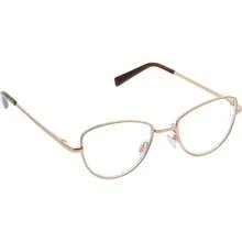 Peepers by PeeperSpecs Vignette - Gafas de lectura para mujer con filtro de luz azul no polarizado, ojo de gato, dorado/galaxia - Dorado/Galaxia. - Ver 2