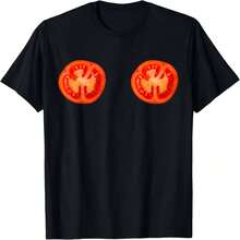 Tomato Slice Costume, Funny Tomatoes T-Shirt6707220g Forest Green Cotton T-Shirt, Healing Green As If To Bring People Into The Woods220g heavyweight 100% cotton T-shirt. Butterfly print. Unisex sizing. Round neck inspirational T-shirt. Cute and beautiful Y2K-inspired summer top, perfect for the outdoors, home, work, or street wear. Casual, loose-fitting everyday T-shirt. - Negro - Ver 1