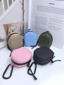1 chiếc ví đựng tiền xu mini tối giản, hộp đựng tai nghe chống nước, móc khóa. - Nhiều màu - Xem 1