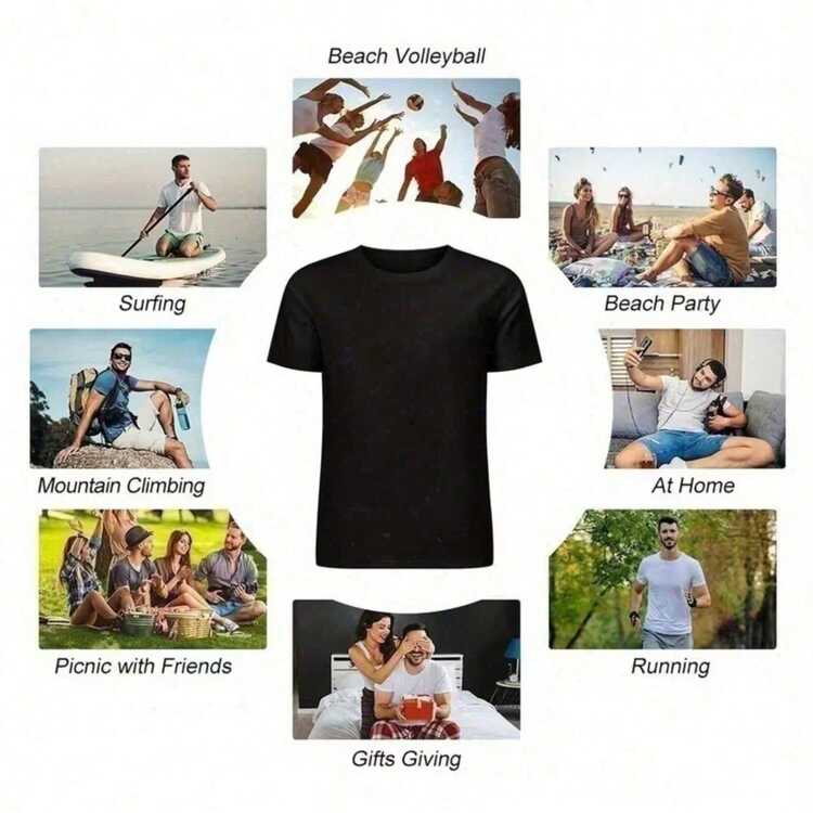 Men'S Vintage Pickleball Graphic T-Shirt - Never Underestimate An Old For Man With A Paddle - Retro Black Soft Tee, Loose Fit Casual Shirt For Pickleball Lovers, Funny For Sports Gift For Dad, Husband, Players - All-Season Apparel - 黑色 - 查看 8