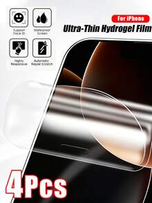 Navigator 4pcs Hydrating High-Definition Screen Protector, Ultra-Thin Soft Material, Resists Daily Wear And Tear, Protects Phone Screen, 24-Hour Automatic Scratch Repair, Compatible With IPhone 17e/17 Pro Max/17 Pro/17 Air/17/16 Pro Max/16 Pro/16 Plus/16/15 Pro Max/15 Pro/15 Plus/15/14/13/12 And Other Models. - Clear - View 35